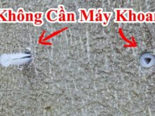 cách bắt vít vào tường không cần khoan