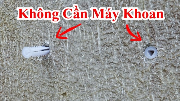 cách bắt vít vào tường không cần khoan