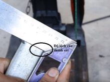 cách chỉnh máy cắt sắt bị vênh