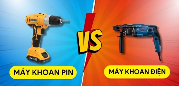 Chọn máy khoan pin hay máy khoan điện tùy theo nhu cầu sử dụng