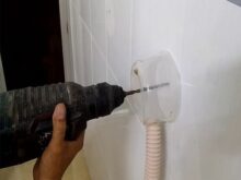 cách khoan tường không bụi