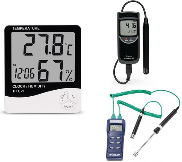 Các dụng cụ đo độ ẩm không khí phổ biến