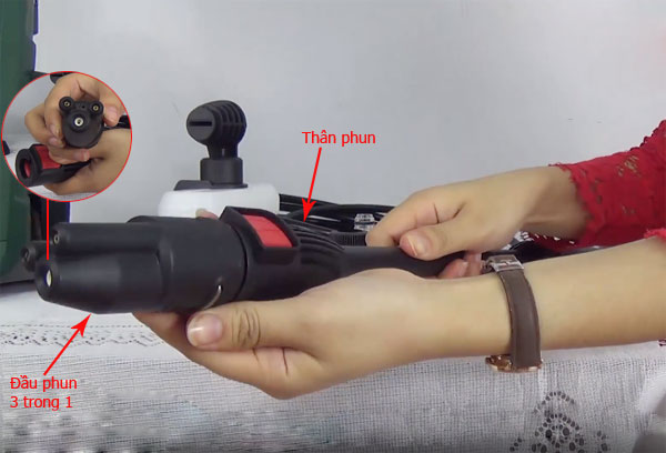 cách lắp súng phun