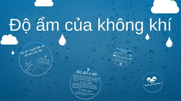 Độ ẩm không khí ảnh hưởng tới cuộc sống con người