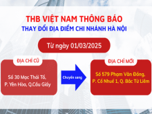 Thông báo chuyển địa điểm văn phòng Công ty