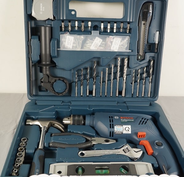 Bộ máy khoan gia đình Bosch GSB 600 SET 100