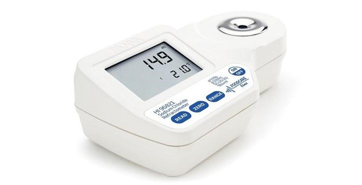 Khúc xạ kế đo độ mặn trong thực phẩm Hanna HI96821