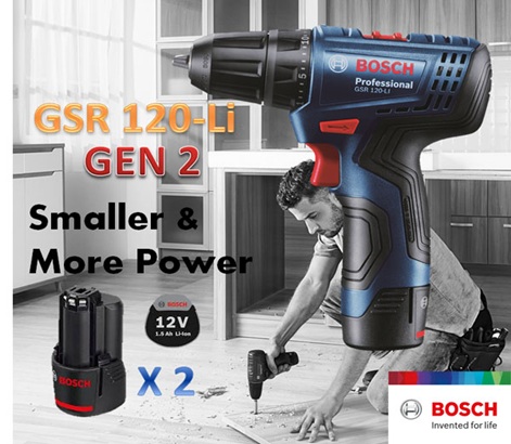 Máy khoan pin Bosch GSR 120-LI gen 2 tốt không, có nên mua?