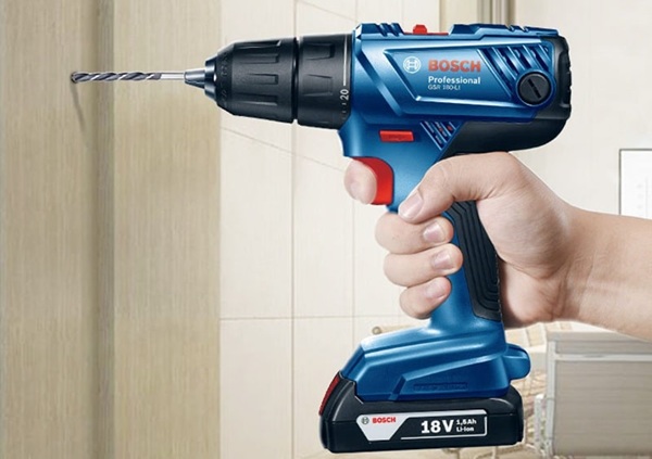 Bosch GSR 180-LI khoan mạnh mẽ, hiệu suất cao