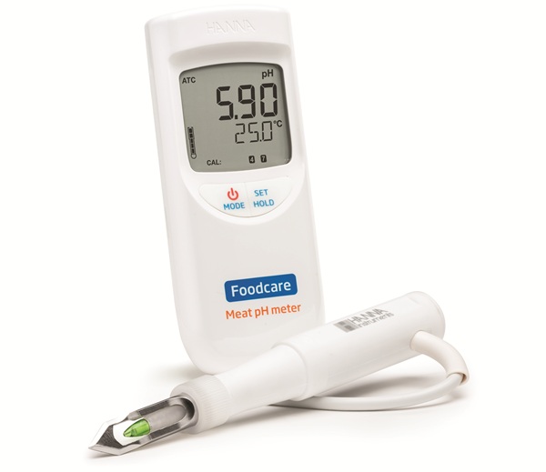 Máy đo pH/Nhiệt độ trong thịt Hanna HI99163
