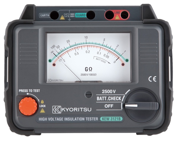 Đồng hồ 3121B Kyoritsu được dùng nhiều trong kiểm tra khả năng cách điện thiết bị