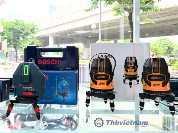 Mẫu máy cân bằng laser của Bosch và Laisai