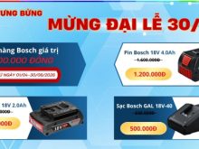 Chương trình khuyến mãi của Bosch dịp 30/4