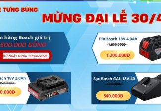 Chương trình khuyến mãi của Bosch dịp 30/4